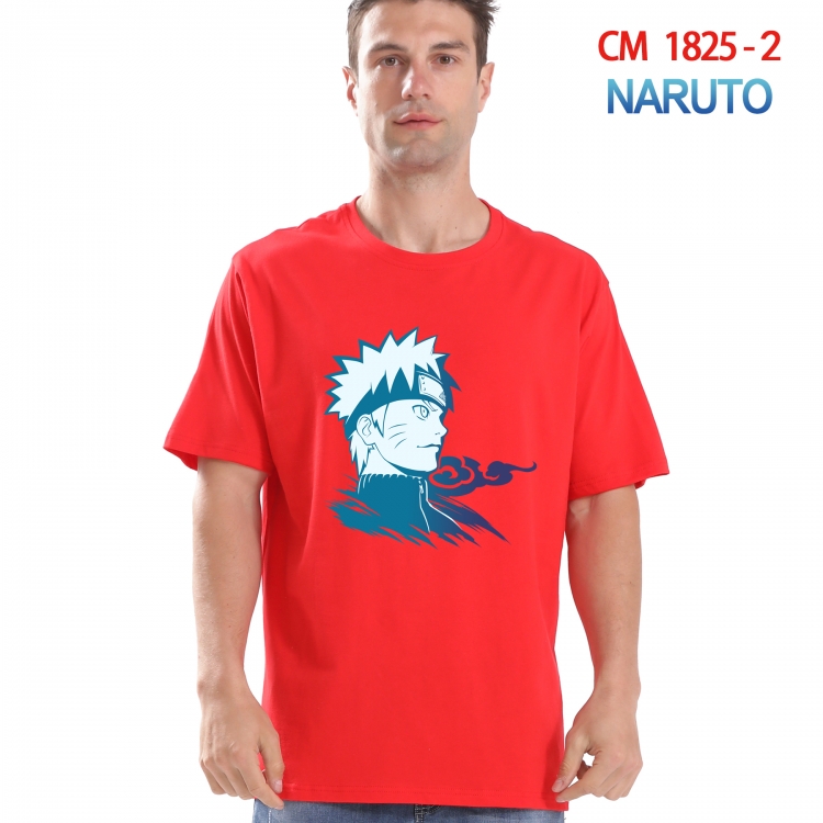 Naruto Printed short-sleeved cotton T-shirt from S to 4XL  CM-1825-2