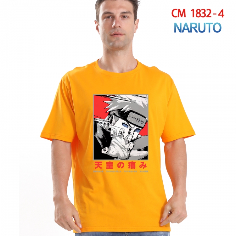 Naruto Printed short-sleeved cotton T-shirt from S to 4XL CM-1832-4