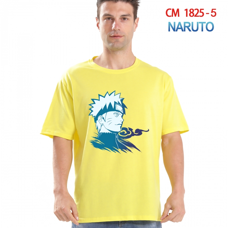 Naruto Printed short-sleeved cotton T-shirt from S to 4XL  CM-1825-5