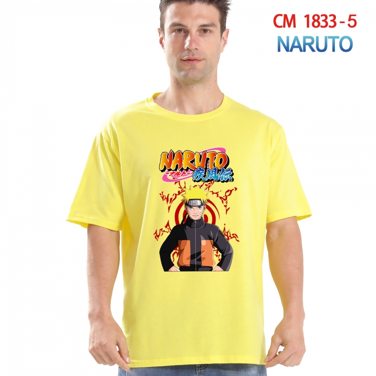 Naruto Printed short-sleeved cotton T-shirt from S to 4XL CM-1833-5