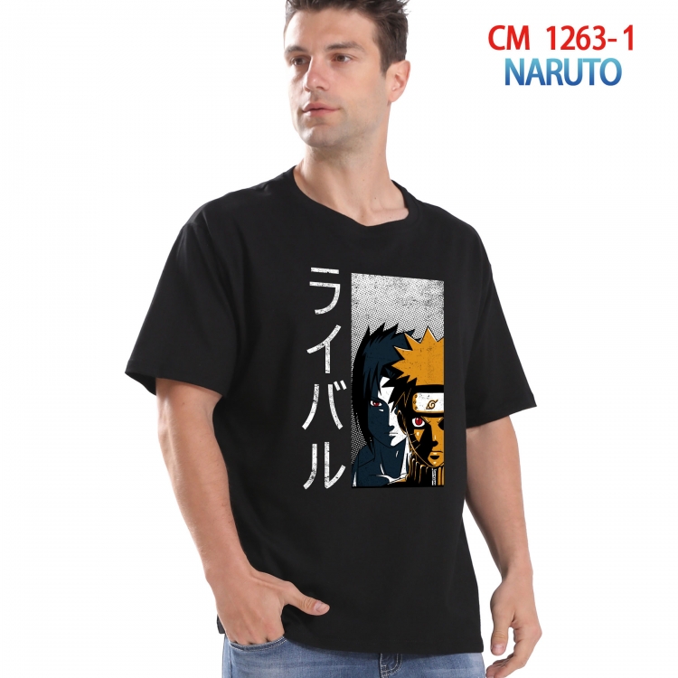 Naruto Printed short-sleeved cotton T-shirt from S to 4XL  CM-1263-1