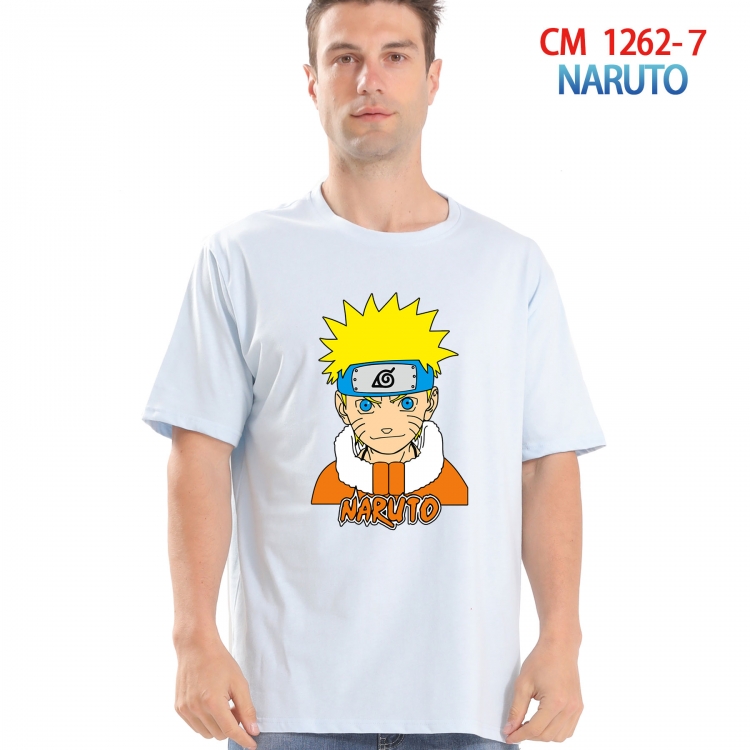 Naruto Printed short-sleeved cotton T-shirt from S to 4XL  CM-1262-7