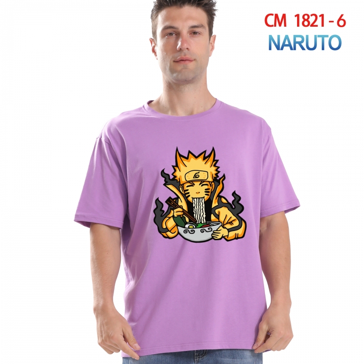 Naruto Printed short-sleeved cotton T-shirt from S to 4XL  CM-1821-6