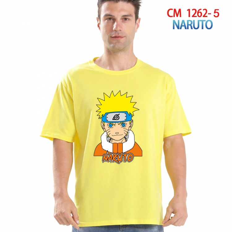 Naruto Printed short-sleeved cotton T-shirt from S to 4XL CM-1262-5