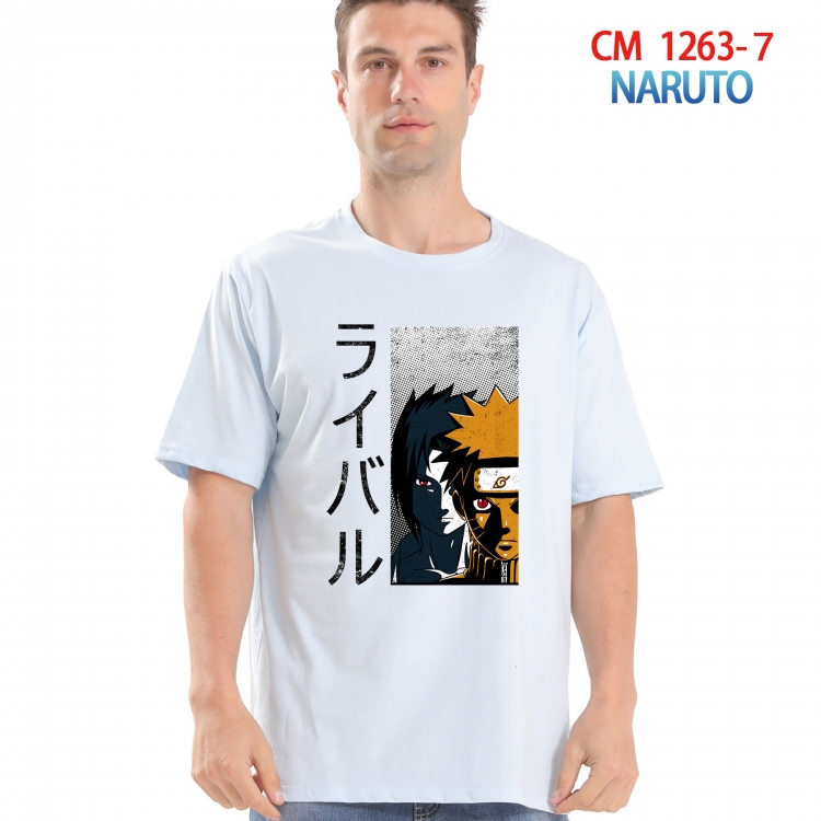 Naruto Printed short-sleeved cotton T-shirt from S to 4XL  CM-1263-7