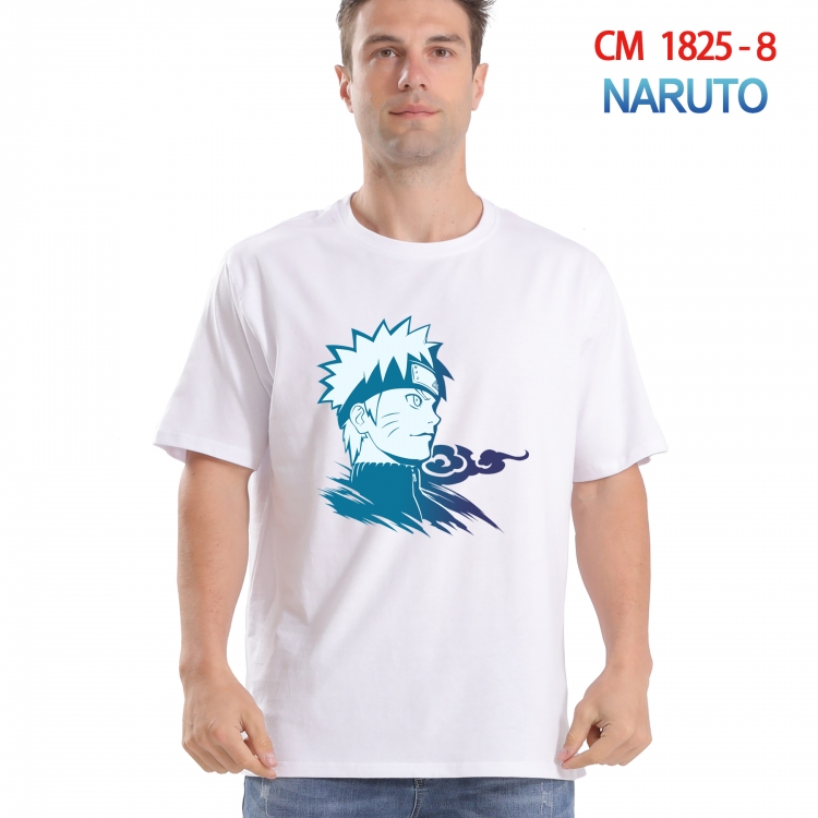 Naruto Printed short-sleeved cotton T-shirt from S to 4XL CM-1825-8