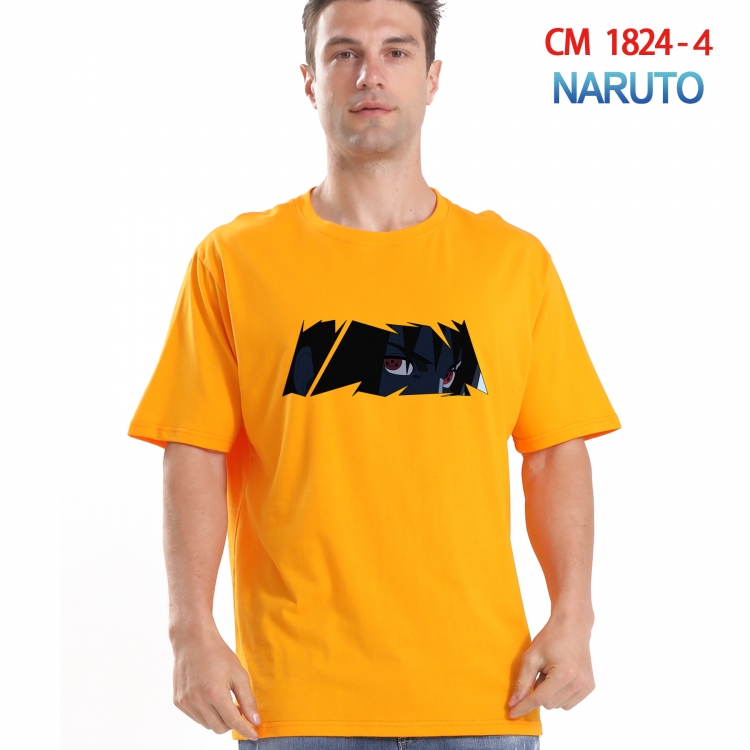 Naruto Printed short-sleeved cotton T-shirt from S to 4XL  CM-1824-4