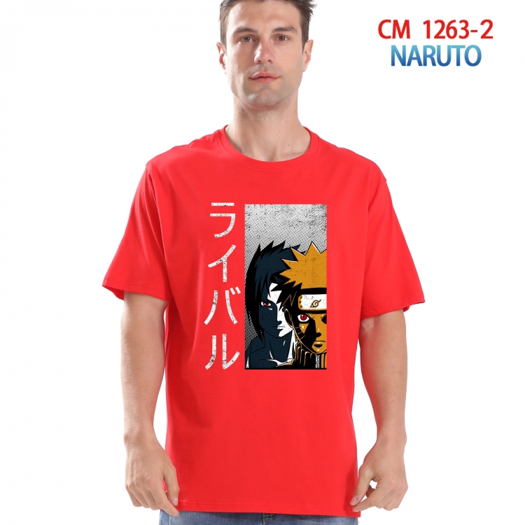 Naruto Printed short-sleeved cotton T-shirt from S to 4XL  CM-1263-2