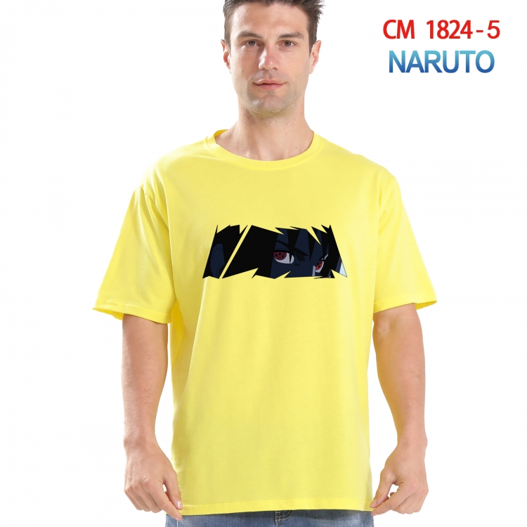 Naruto Printed short-sleeved cotton T-shirt from S to 4XL  CM-1824-5