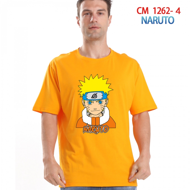 Naruto Printed short-sleeved cotton T-shirt from S to 4XL  CM-1262-4