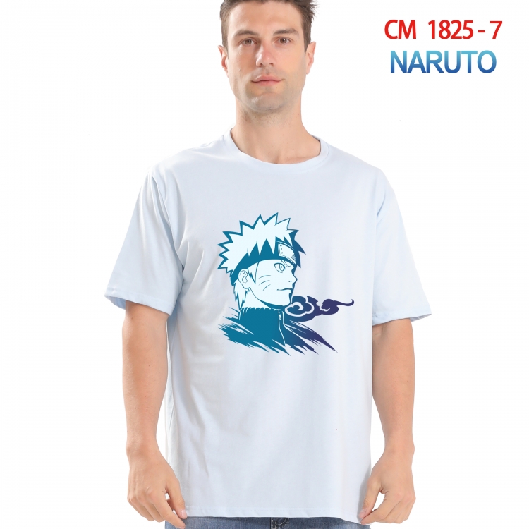 Naruto Printed short-sleeved cotton T-shirt from S to 4XL  CM-1825-7