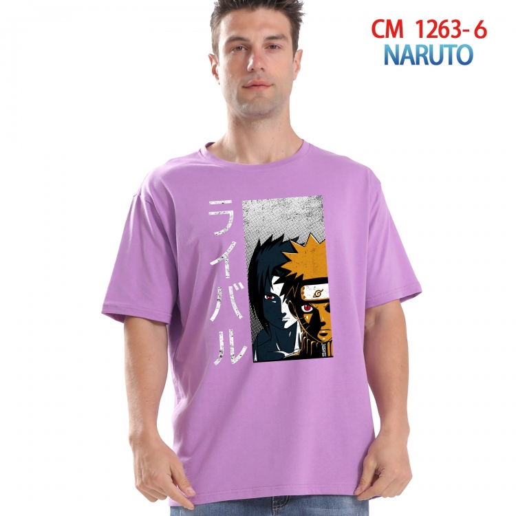 Naruto Printed short-sleeved cotton T-shirt from S to 4XL  CM-1263-6