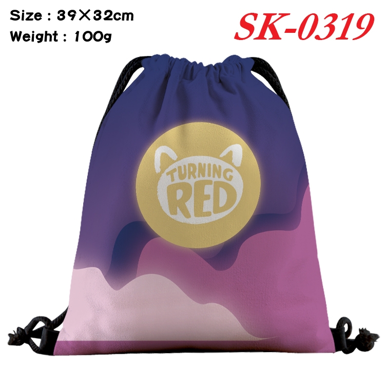 Metamorphoses of Youth  cartoon Waterproof Nylon Full Color Drawstring Pocket 39x32cm SK-0319