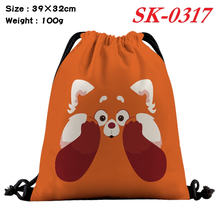 Metamorphoses of Youth   cartoon Waterproof Nylon Full Color Drawstring Pocket 39x32cm  SK-0317