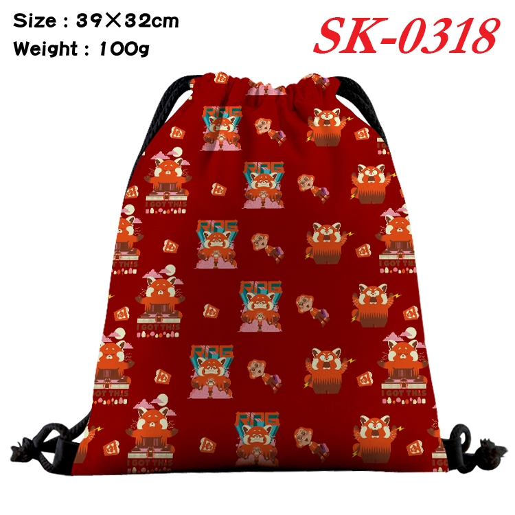 Metamorphoses of Youth  cartoon Waterproof Nylon Full Color Drawstring Pocket 39x32cm  SK-0318