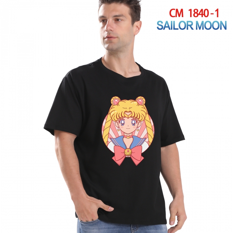 sailormoon Printed short-sleeved cotton T-shirt from S to 4XL  CM-1840-1