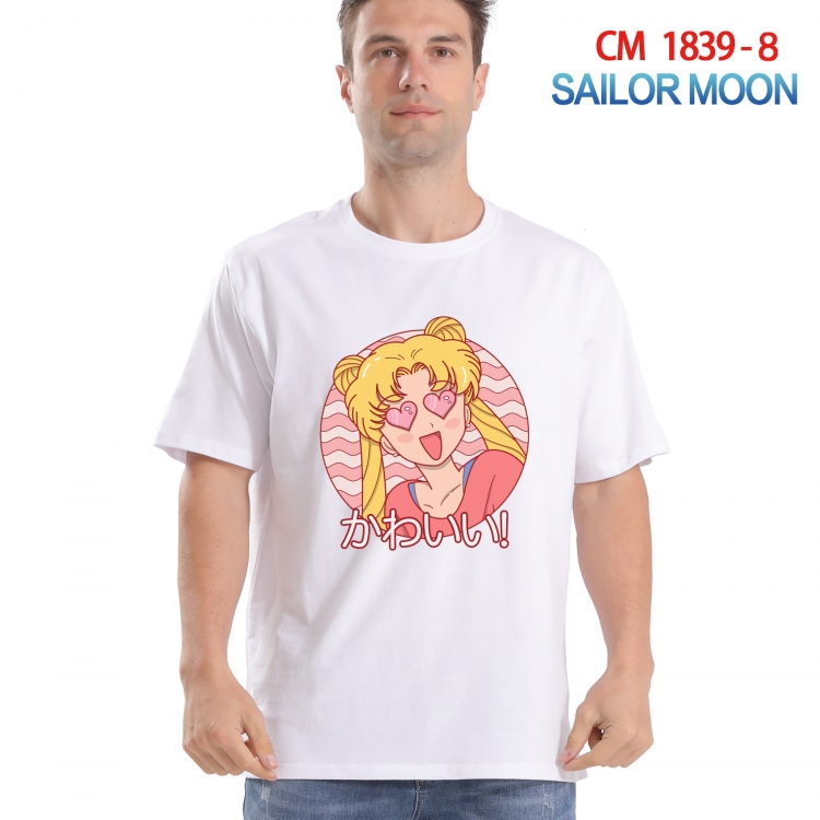 sailormoon Printed short-sleeved cotton T-shirt from S to 4XL CM-1839-8
