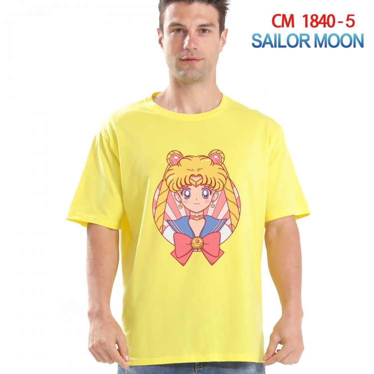 sailormoon Printed short-sleeved cotton T-shirt from S to 4XL CM-1840-5