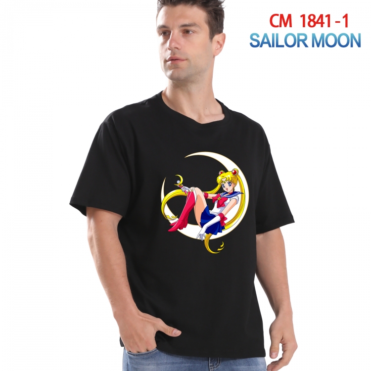 sailormoon Printed short-sleeved cotton T-shirt from S to 4XL  CM-1841-1