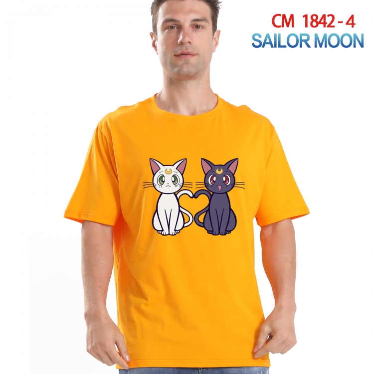 sailormoon Printed short-sleeved cotton T-shirt from S to 4XL CM-1842-4