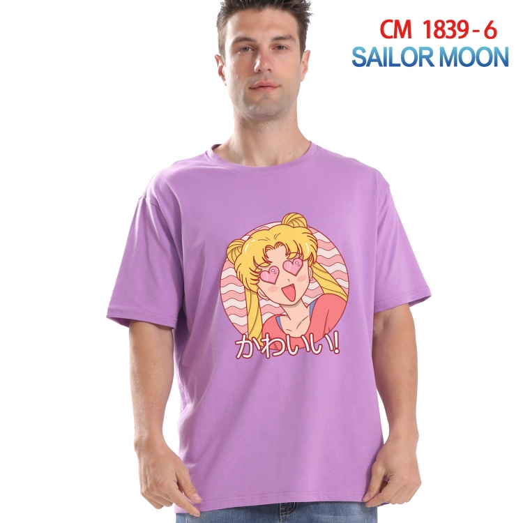 sailormoon Printed short-sleeved cotton T-shirt from S to 4XL  CM-1839-6