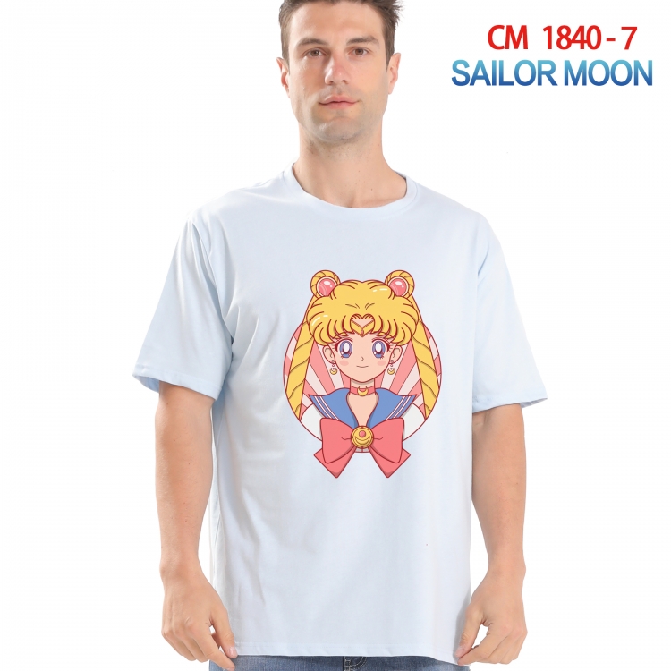 sailormoon Printed short-sleeved cotton T-shirt from S to 4XL  CM-1840-7