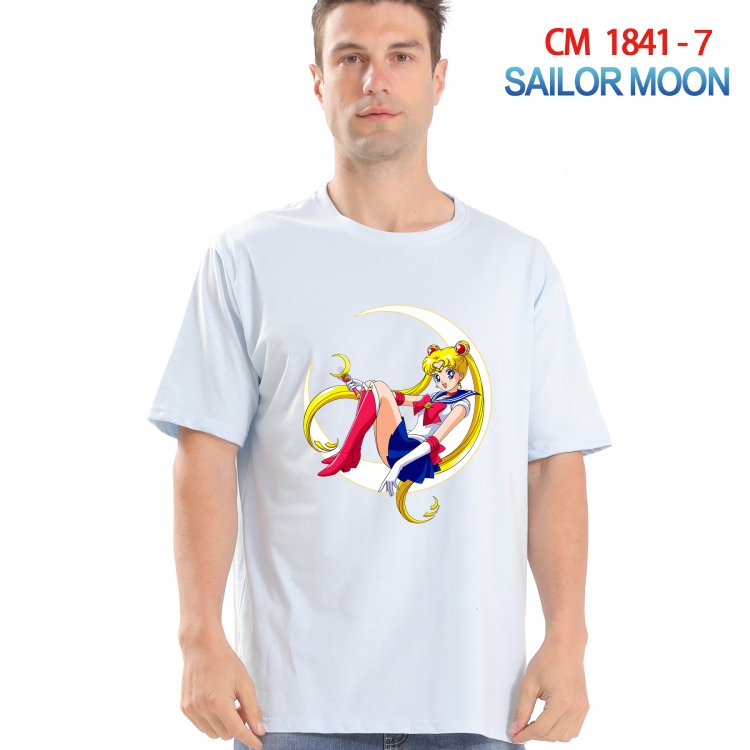 sailormoon Printed short-sleeved cotton T-shirt from S to 4XL CM-1841-7