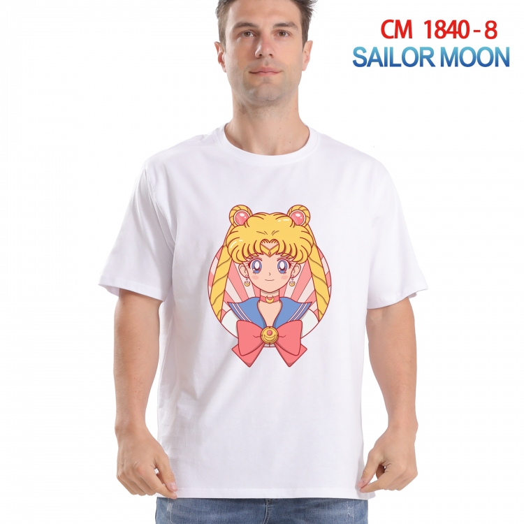 sailormoon Printed short-sleeved cotton T-shirt from S to 4XL  CM-1840-8