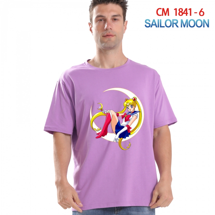 sailormoon Printed short-sleeved cotton T-shirt from S to 4XL CM-1841-6