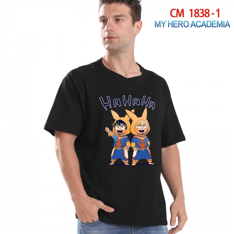 My Hero Academia Printed short-sleeved cotton T-shirt from S to 4XL