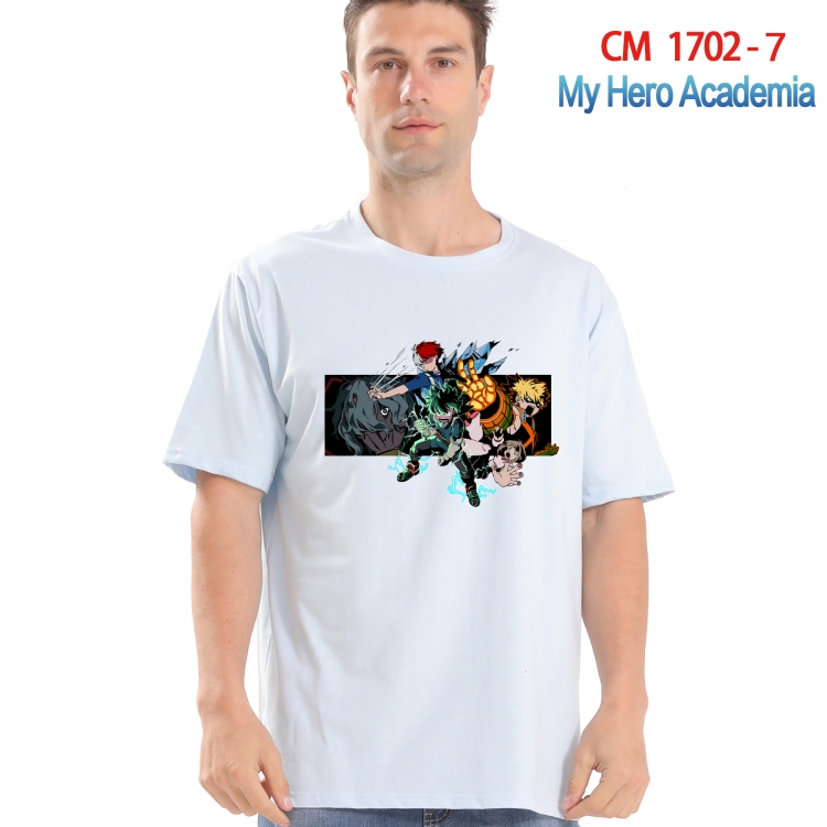My Hero Academia Printed short-sleeved cotton T-shirt from S to 4XL