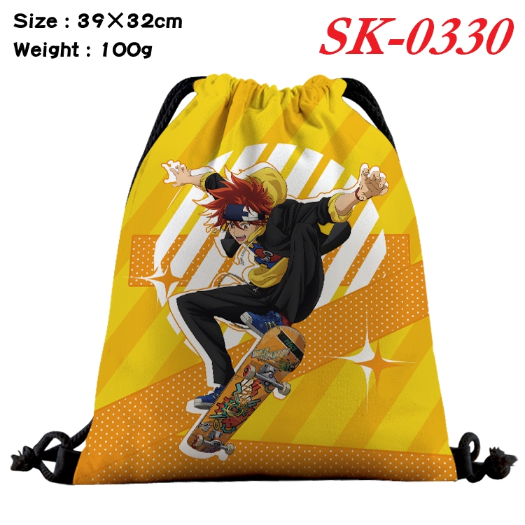 SK∞ cartoon Waterproof Nylon Full Color Drawstring Pocket 39x32cm SK-0330