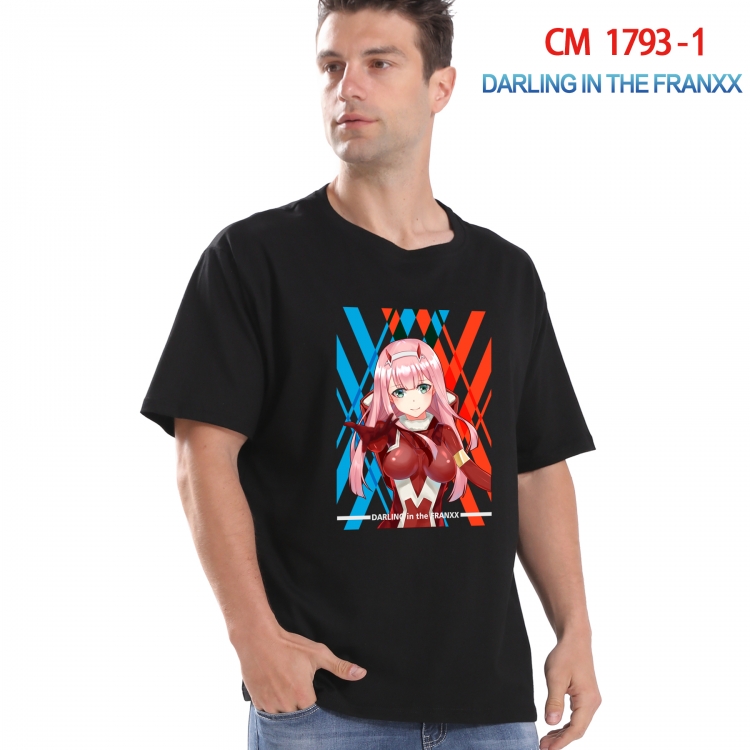 DARLING in the FRANX Printed short-sleeved cotton T-shirt from S to 4XL CM-1793-1