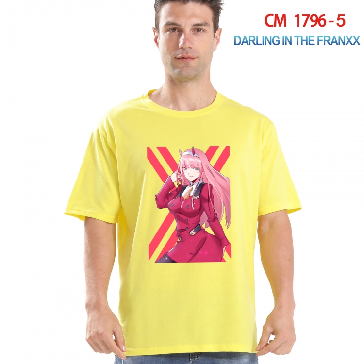 DARLING in the FRANX Printed short-sleeved cotton T-shirt from S to 4XL  CM-1796-5