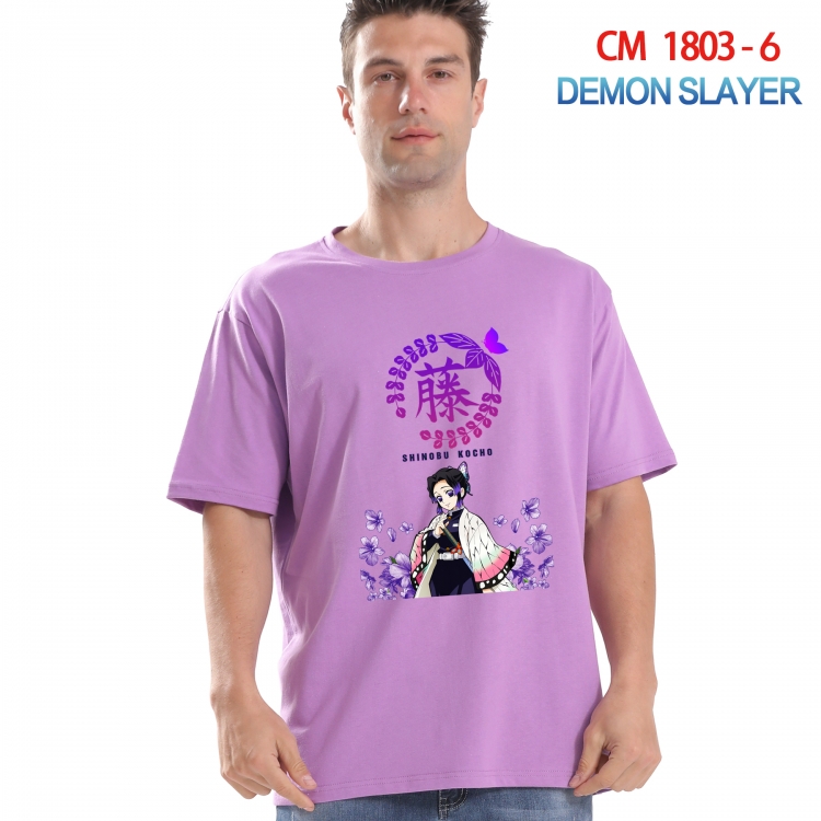 Demon Slayer Kimets Printed short-sleeved cotton T-shirt from S to 4XL  CM-1803-6