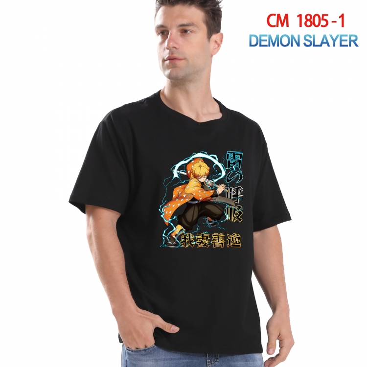 Demon Slayer Kimets Printed short-sleeved cotton T-shirt from S to 4XL  CM-1805-1