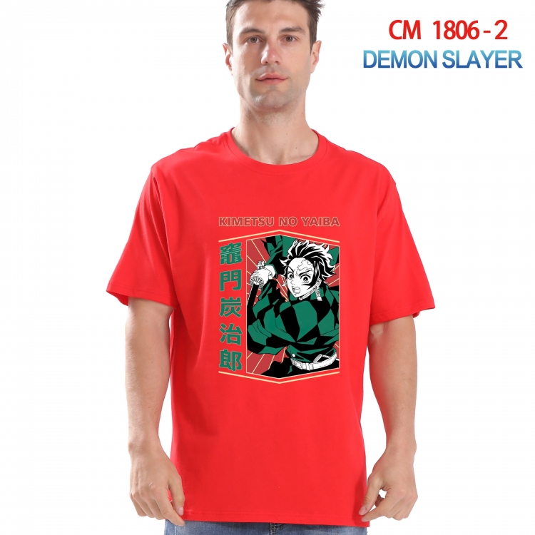 Demon Slayer Kimets Printed short-sleeved cotton T-shirt from S to 4XL  CM-1806-2