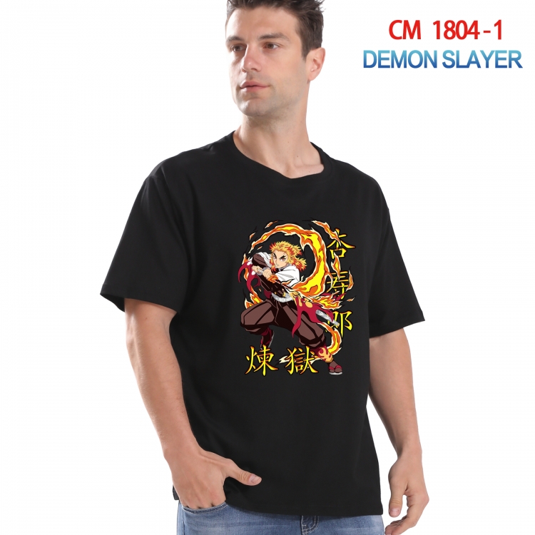 Demon Slayer Kimets Printed short-sleeved cotton T-shirt from S to 4XL  CM-1804-1