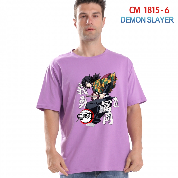 Demon Slayer Kimets Printed short-sleeved cotton T-shirt from S to 4XL  CM-1815-6