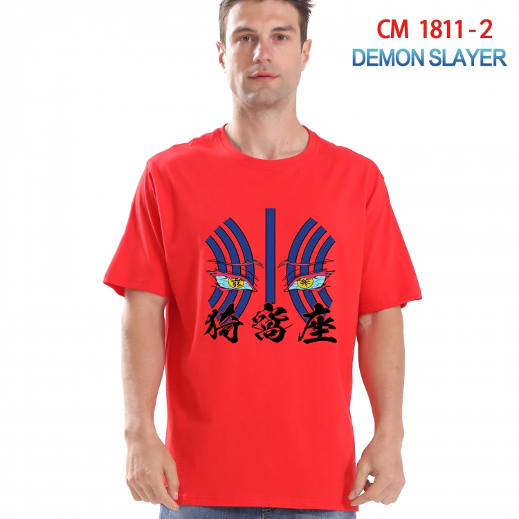 Demon Slayer Kimets Printed short-sleeved cotton T-shirt from S to 4XL  CM-1811-2