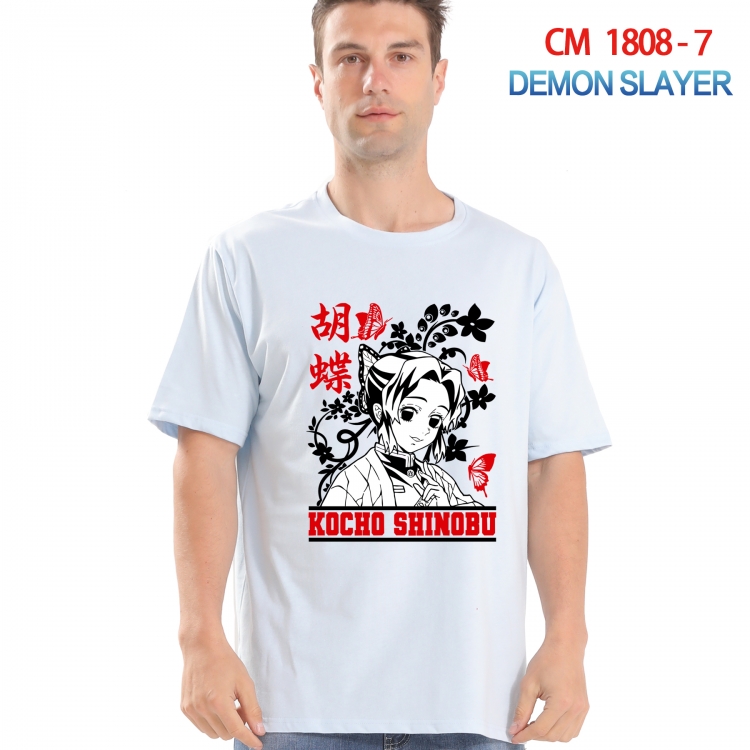 Demon Slayer Kimets Printed short-sleeved cotton T-shirt from S to 4XL  CM-1808-7