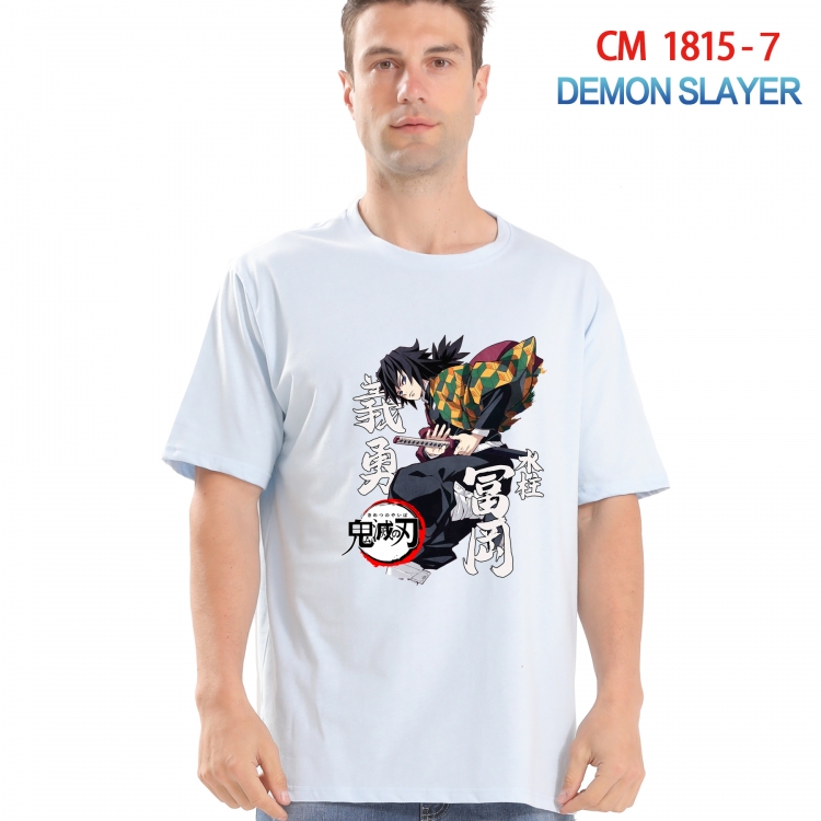 Demon Slayer Kimets Printed short-sleeved cotton T-shirt from S to 4XL  CM-1815-7