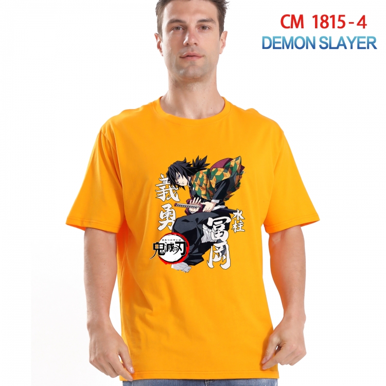 Demon Slayer Kimets Printed short-sleeved cotton T-shirt from S to 4XL  CM-1815-4
