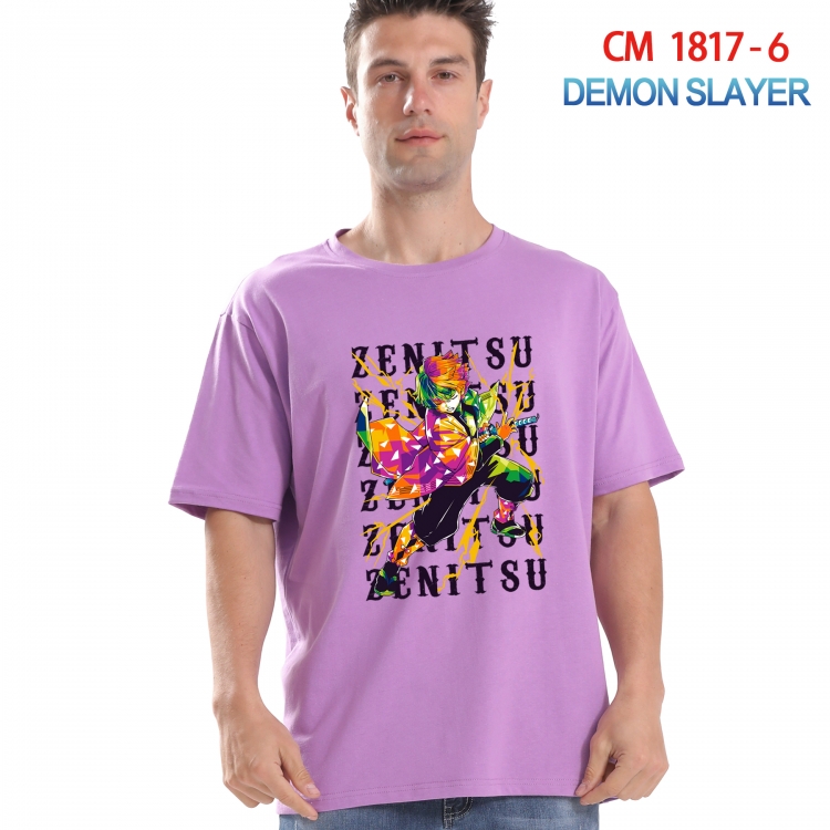 Demon Slayer Kimets Printed short-sleeved cotton T-shirt from S to 4XL  CM-1817-6