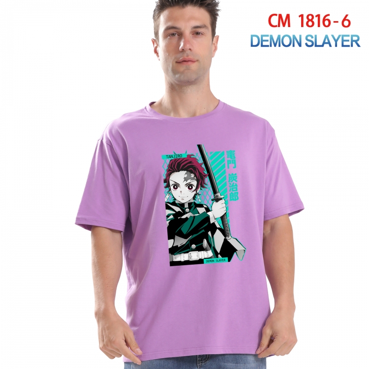 Demon Slayer Kimets Printed short-sleeved cotton T-shirt from S to 4XL CM-1816-6