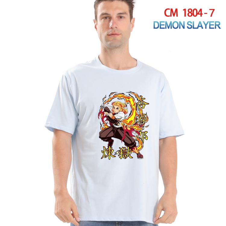 Demon Slayer Kimets Printed short-sleeved cotton T-shirt from S to 4XL CM-1804-7