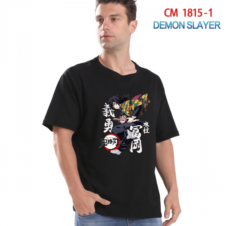 Demon Slayer Kimets Printed short-sleeved cotton T-shirt from S to 4XL  CM-1815-1