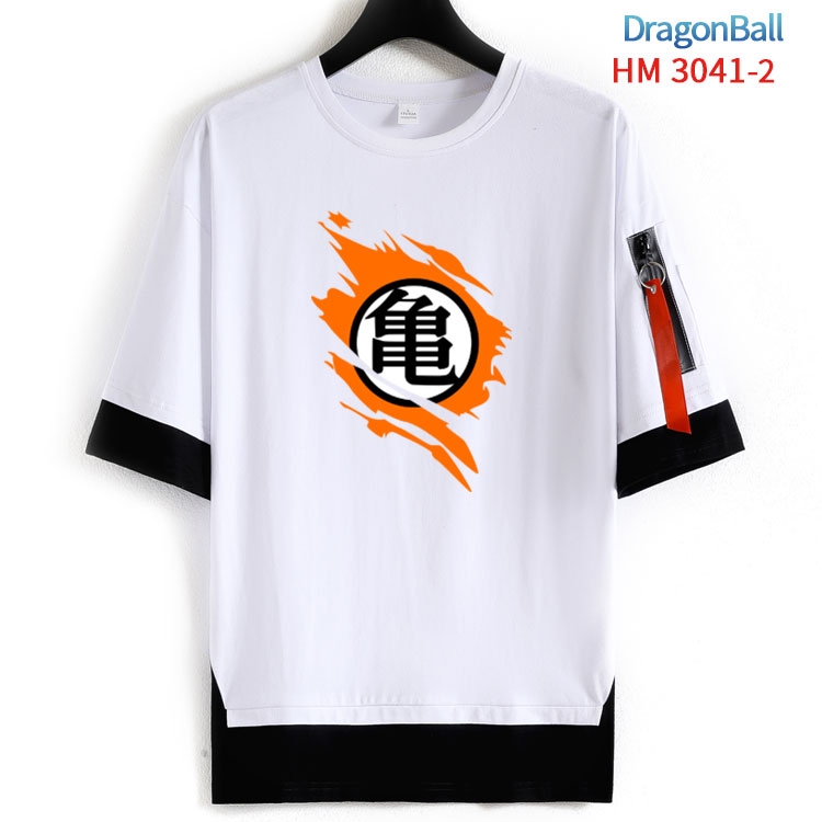 DRAGON BALL Cotton Crew Neck Fake Two-Piece Short Sleeve T-Shirt from S to 4XL  HM-3041-2