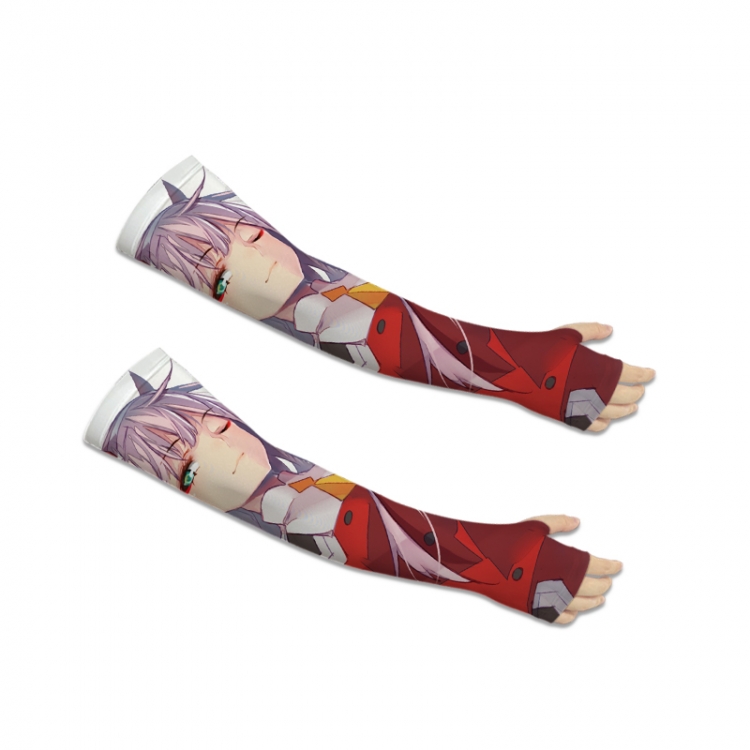 DARLING in the FRANX Anime Peripheral Printed Long Cycling Sleeves Sunscreen Ice Sleeves