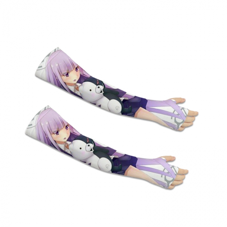 Dangan-Ronpa Anime Peripheral Printed Long Cycling Sleeves Sunscreen Ice Sleeves